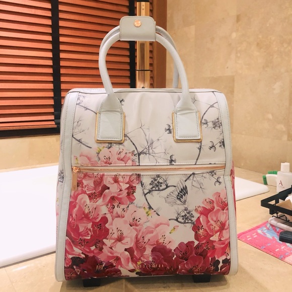 Ted Baker Handbags - Ted Baker Clarra Babylon Floral Rolling Two Wheel Travel Suitcase Bag